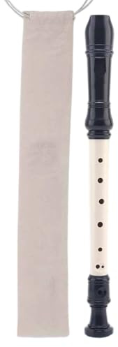 Blockflöjt G Type Blockflöjt 8 Håls Nybörjarvänlig Vuxen Åtta Flöjtmusikinstrument För Nybörjare(Black)