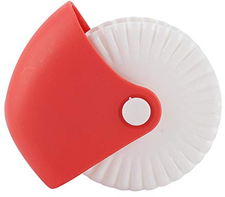 Máquina de Pasta Máquina de rizar la máquina de rizar la Rueda de Corte de la Rueda de Corte de la Pasta del Rodillo del Enrejado Manual de la Cocina de 2 Paquetes(10 x 9 x 4cm)