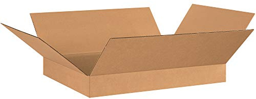 Box USA Shipping Boxes Medium 26L x 20W x 4H 20-Pack - Corrugated Cardboard Box for Moving, Mailing, Packing, Packaging and Storage