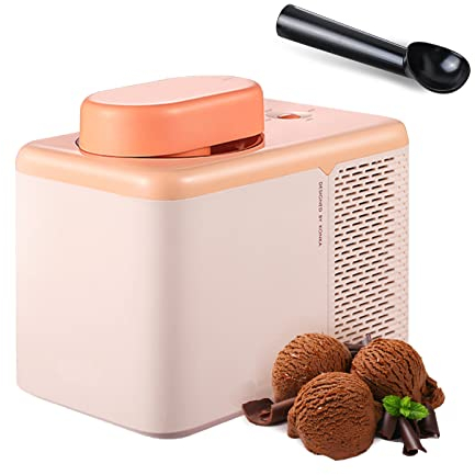 json2xml Frozen Dessert Maker,One-button Start/ 6 Hours of Continuous Cooling, 500ml Ice Cream Churner, Soft Ice Cream Machine with Ice Cream Scoop