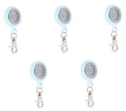 Mikikit 5st Uhr Schwesternuhren Für Damen Schwesternuhr Aus Silikon Uhr Mit Secondhand Für Krankenschwestern Taschenuhr Pin-typ Schlüsselanhänger Knopfbatterie Mann