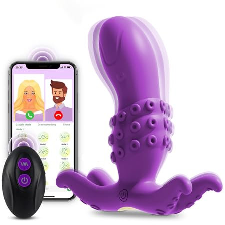 LYAMais Paar-Vibratoren Tentakel-Dildo-Vibratoren mit APP Fernbedienung，Sex Spielzeug für Paare Vibration für Frauen Erotisches Sexspielzeug 9 Modi Vibratorstarb Frauen Sex Toys