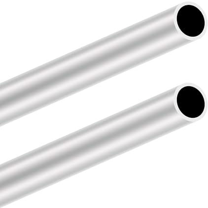 LAVMHAB 6063 Aluminum Tube 26mm OD x 2.0mm Wall Thickness 300mm Length, Aluminum Round Tubing Seamless Straight Pipes (2pcs)