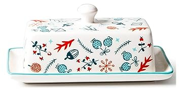 Burriera Con coperchio for contenitore for burro da appoggio con coperchio piatto rettangolare grande capacità perfetto for cucina ristorante Controsoffitto