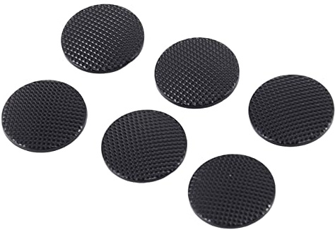 Kuuddker 6pcs Analog Joystick Stick Replacement Cap Cover Button For PSP 1000 Black