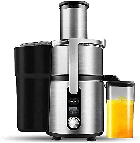 NSTVVEE Presse-Agrumes, Presse-Agrumes Ultra Puissant, Facile à Nettoyer, Presse-Agrumes centrifuge à 5 Vitesses, Large goulotte d'alimentation de 3 Pouces pour Fruits et légumes Entiers