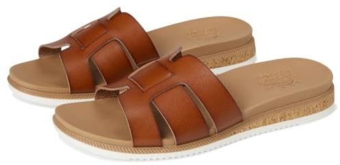 Skechers Damen Desert KISS Low Peak Look Schiebe-Sandalen, Chestnut, 38 EU