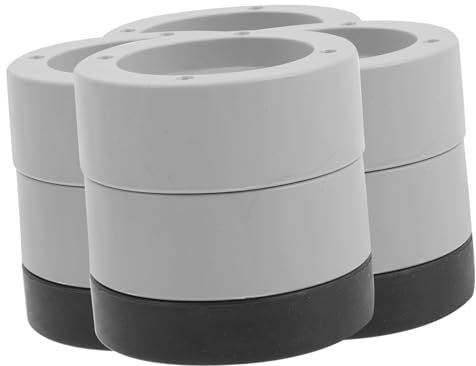 VOSAREA Washing Machine Risers Anti-slip Shock Absorbing Rubber Pads 6cm Height Furniture Legs Elevators Universal Non-slip Washer Base Pads 4pcs for Household Use