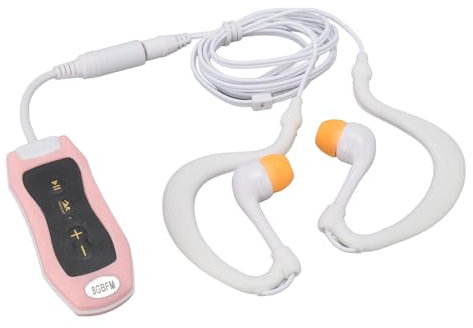 Lecteur MP3 étanche, Casque de Natation sous l'eau, Lecteur de Musique pour la Natation et la Plongée, Écouteurs Waterproof, Appareil de Musique Marin