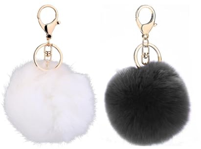 SHPUJUN Bommel Schlüsselanhänger Plüsch Anhänger,Puschel Anhänger für Taschen Anhänger,Plüsch Schlüsselanhänger Pompom,Schlüsselanhänger Bommel,Keychain Tasche Schlüsselanhänger Damen
