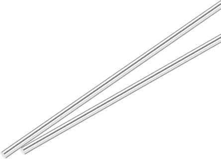 sourcing map 1/4 Inch x 12 Inch 304 Stainless Steel Solid Round Rods Metal Lathe Bar Stock for DIY Craft 2 Pcs