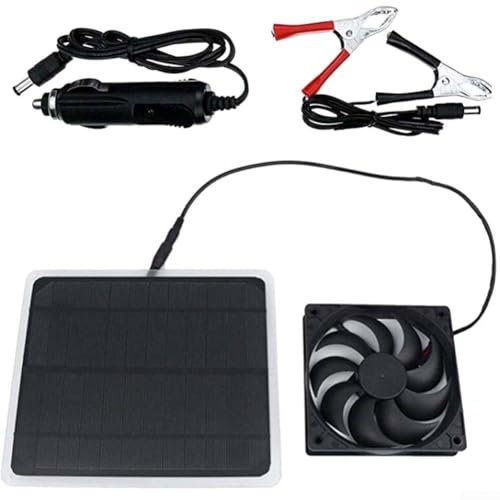 YUANGANG Ventilateur à énergie solaire USB 10 W Mini ventilateur de refroidissement portable pour voyage, camping, auvent en plein air, 12 V CC 500 mA 10 x 10 cm