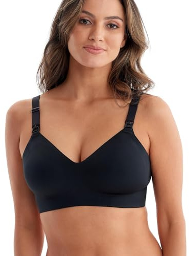 momcozy Still-BH ohne Bügel, Nahtloser Schwangerschafts-BH & Schlaf-BH-Weiche, gepolsterte Bralette für Stillzeit und Alltag
