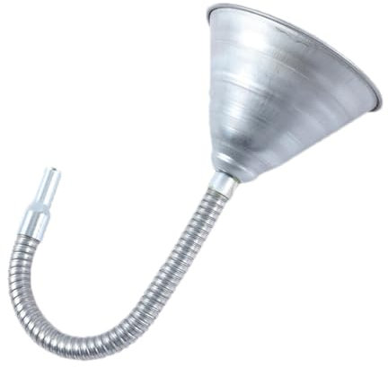Entonnoir en métal - 44 cm - Entonnoir de carburant pour voitures et motos - Convient pour toutes les huiles, l'eau, le et autres liquides