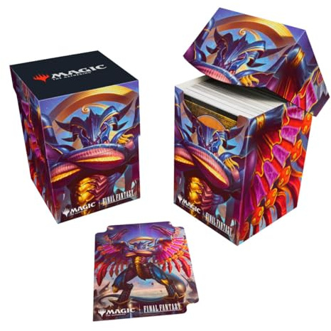 Ultra Pro - Final Fantasy x Universes Beyond Summon Bahamut 100+ Deck Box for Magic: The Gathering | Trading Card Accessories, Collectible Card Game Gear, Fantasy Gaming Supplies