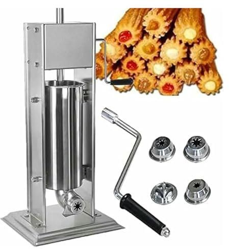 TAIPINGOZ Insaccatrice, Insaccatrice Manuale, Attrezzatura Verticale for Snack in Acciaio Inox, for ristoranti e panetterie(5l)