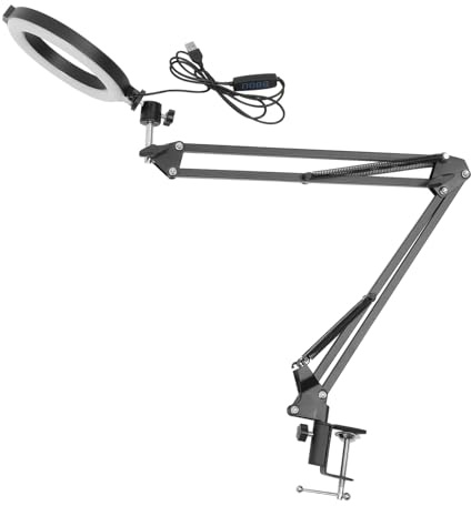DIYEAH Anneau Lumineux avec Support Et Trépied pour Photographie Maquillage Réglable Et Portable pour Téléphone