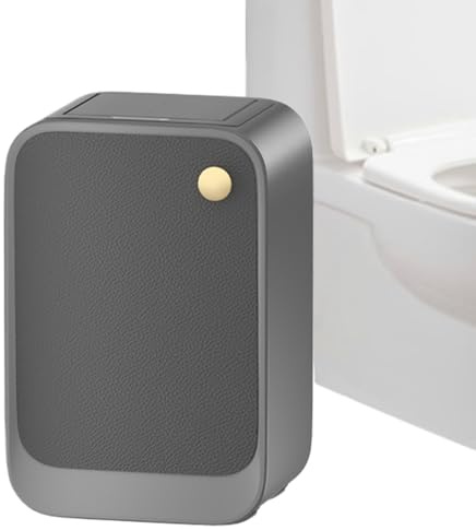 Poubelle automatique | Poubelle automatique avec couvercle 20 l | Poubelle électrique avec pieds surélevés et ouverture latérale à rabat pour cuisine, salle de bain, salon