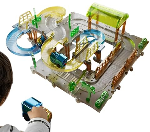 Set di treni per bambini piccoli, giocattoli da a batteria | Presenti di compleanno di viaggio fuori da tavoli da gioco su città e fattorie Table Player Travel Play Children Gir