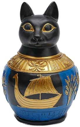 Protoence Urne Pour Cendres D'Animal De Compagnie,Résine Vintage Égyptienne,Boîte De Crémation Pour Animal De Compagnie | Pour Le Souvenir De La Maison Et La Perte Honorer Le Chagrin Pour L Étagère Et