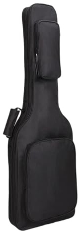 NDSJAIE Universell gitarrväska dammtät elektrisk gitarrväska med 8 mm vadderad justerbar axelrem, Svart, Taglia Unica, One Style