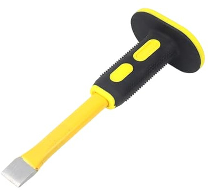 Baoblaze Cincel de mampostería, Herramienta Manual Antideslizante, Multifuncional, con Protector de Mano, cincel para Ladrillos, Piedra y, Herramienta, 10 Inch