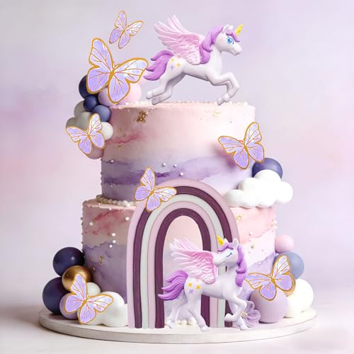 Unicorn Cake Decoration Unicorn Birthday Decoration Rainbow Cake Topper | Unicorn Party Favors Rainbow Decoration Birthday Cake Decoration