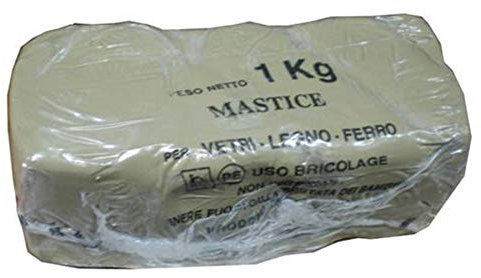 MASTICE STUCCO PER VETRI VETRO FERRO LEGNO DA 1 KG USO PROFESSIONALE FER 61407