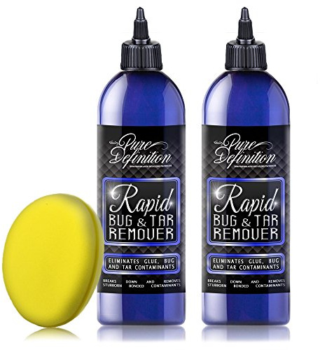 Pure Definition Bug and Tar Remover, Car Spot Glue Cleaner, With Foam Applicator Pad