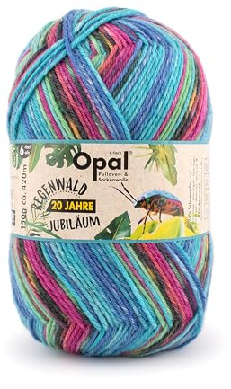 Opal Sockengarn - Regenwald XIV - 6fach 9632 Zoey - die Zuckerbäckerin
