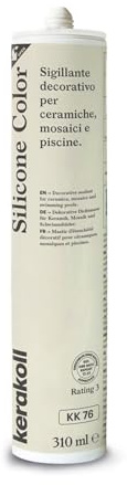 Kerakoll Silicona Color KK76 sellador decorativo azulejos cerámicos mosaicos y piscinas 310 ml