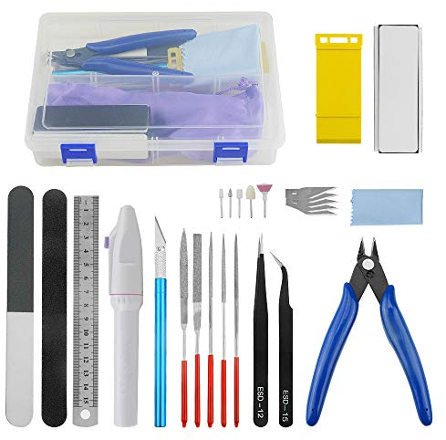 WMYCONGCONG 26 PCS Gundam Model Basic Tools Set Hobby Building Tools Kit mit Kunststoffkoffer für den professionellen Gundam Modellbau, Reparaturen und Reparaturen
