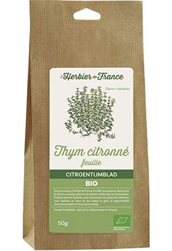 L'Herbier De France - Feuilles De Thym Citronné 50G - Unité