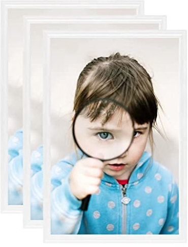 vidaXL 3X Marcos de Foto Collage de Pared/Mesa Fotografía Decoración Adorno Póster Sala de Estar Dormitorio Oficina Blanco MDF 13x18 cm