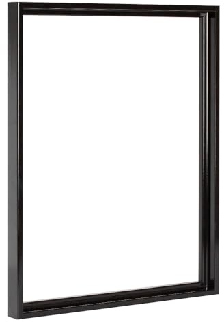 HaakDesign Cornice con giunti oscuranti Levi in nero lucido, 40 x 60 cm, per tele e tele