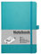 Mlife A5 Journal Notizbuch, 192 Seiten, Hardcover mit elastischem Verschlussband und Falttasche(Türkis)