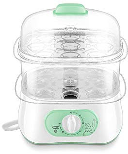 REJOON Electric Steamer Household Multifunctional Mini Rectangular Plug-in Electric Steamer with Automatic Power Off Household Multifunctional