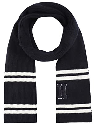 Tommy Hilfiger Bufanda de Punto, Desert Sky Rib, Taille Unique para Hombre