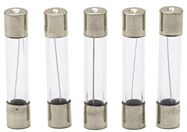 Movilideas - 5 Stück Glassicherung Sicherungen Feinsicherung 5x20mm 0.5A - 0,5 Ampere