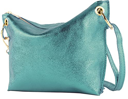 modamoda de T243 Petit sac à bandoulière en cuir fabriqué en Italie