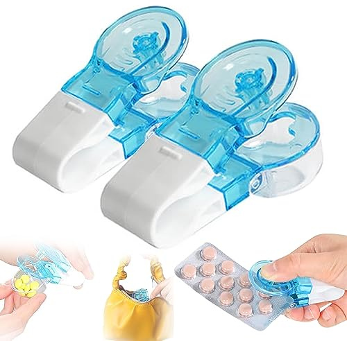 Lot de 2 pilules portables pour enlever facilement les comprimés