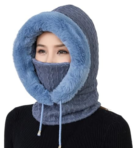 Warme Plüsch-Fahrradhaube Fleece Winddichte Skimaske Zum Balaclava Radfahren Sturmhaube Männer Winddichte Mütze Schal Sturmhaube Damen Winter Ski