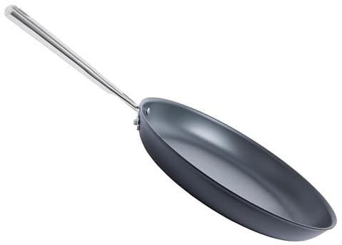 Misen Sartén de acero al carbono presazonado de 12 pulgadas, utensilios de cocina antiadherentes ligeros para una cocina versátil, apto para horno para el hogar y la cocina, dura toda una vida, fácil