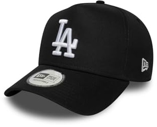 New Era League Essential EF Adjustable Cap LA Dodgers Schwarz Weiß, Size:OneSize