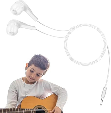 Écouteurs filaires, écouteurs intra-auriculaires filaires, écouteurs légers avec prise jack 3,5 mm, écouteurs filaires confortables pour l'école, les téléphones portables, les enfants, les femmes, les