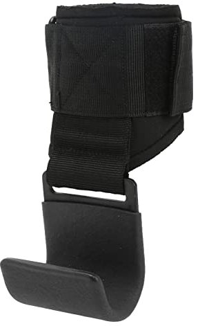 cardyven Fitness Weight Lifting Hooks, Heavy Duty Lifting Wrist Straps Weightlifting Grips Straps Gloves Wrist Support for Gym Workout (Black)