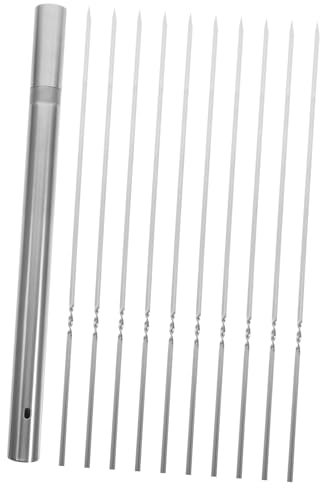 SEWOART Brochettes Barbecue Inox Bâtonnets De Barbecue Accessoire Pour Grillades Brochettes Pour Viande De Légumes