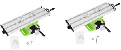 NUOBESTY 2 Sets Mini Drill Stand Cross Table Vise Multi-Function Hand Drill Support Working Platform