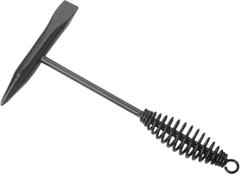 SlAg Hammer – Professioneller Knarrhammer mit Spiralfedergriff, gehärteter Stahlkopf | Effektives Schlackenentfernungswerkzeug für Profis unverzichtbares Zubehör für Profis