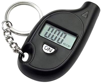 CABLEPELADO - Manómetro Digital para Neumáticos Negro | Medidor de Presión Electrónico con Pantalla LCD Retroiluminada | Incluye Medidor de Profundidad de Banda de Rodadura